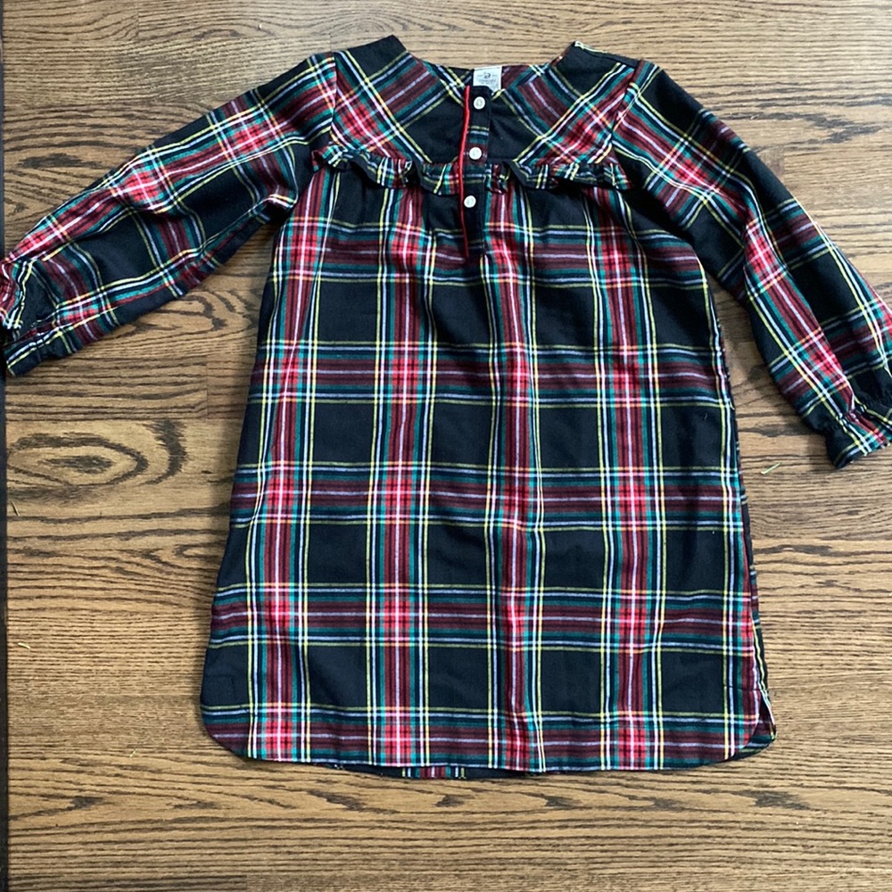 Crewcuts, girls dress, flannel, size 7